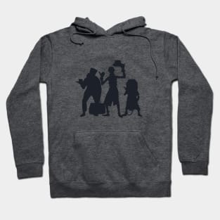 Hitchhiking Ghosts Silhouette Pitch Black Hoodie